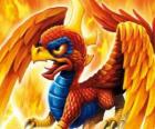 Skylander Sunburn, крылатого дракона. Пожар Skylanders